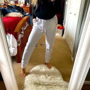 white joggers